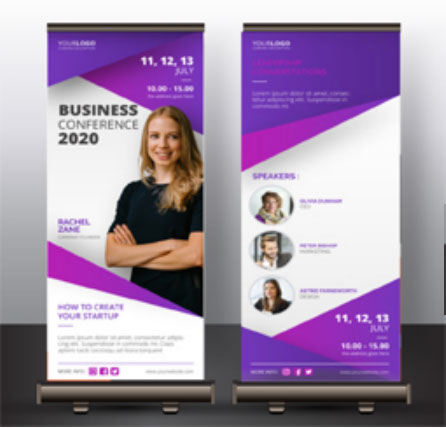Cheapest Business Conference Retractable Banner in Vancouver - 24 Hour Print Factory