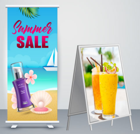 Cheapest Retractable Banner and A-frame Sign in Vancouver - 24 Hour Print Factory